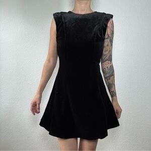 Zara Black cap sleeve Mini Dress size 5
